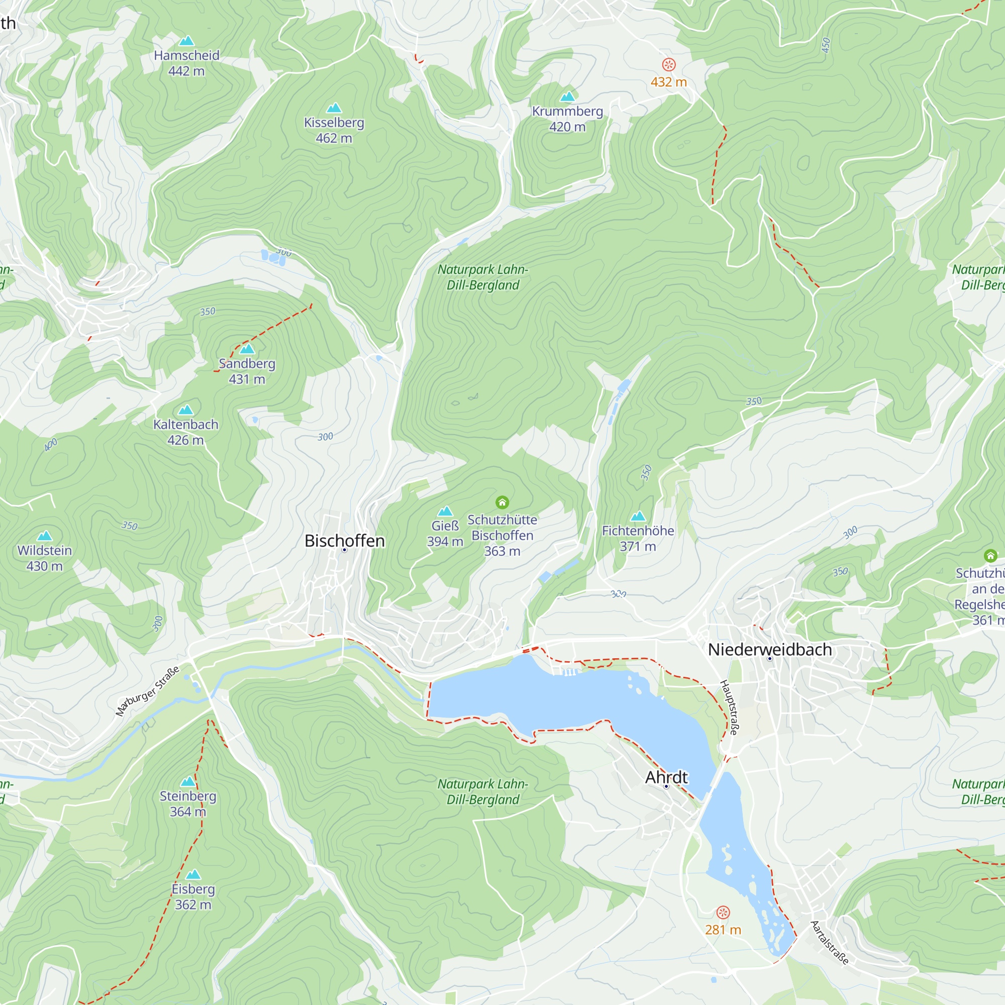 Schutzhütte Bischoffen map
