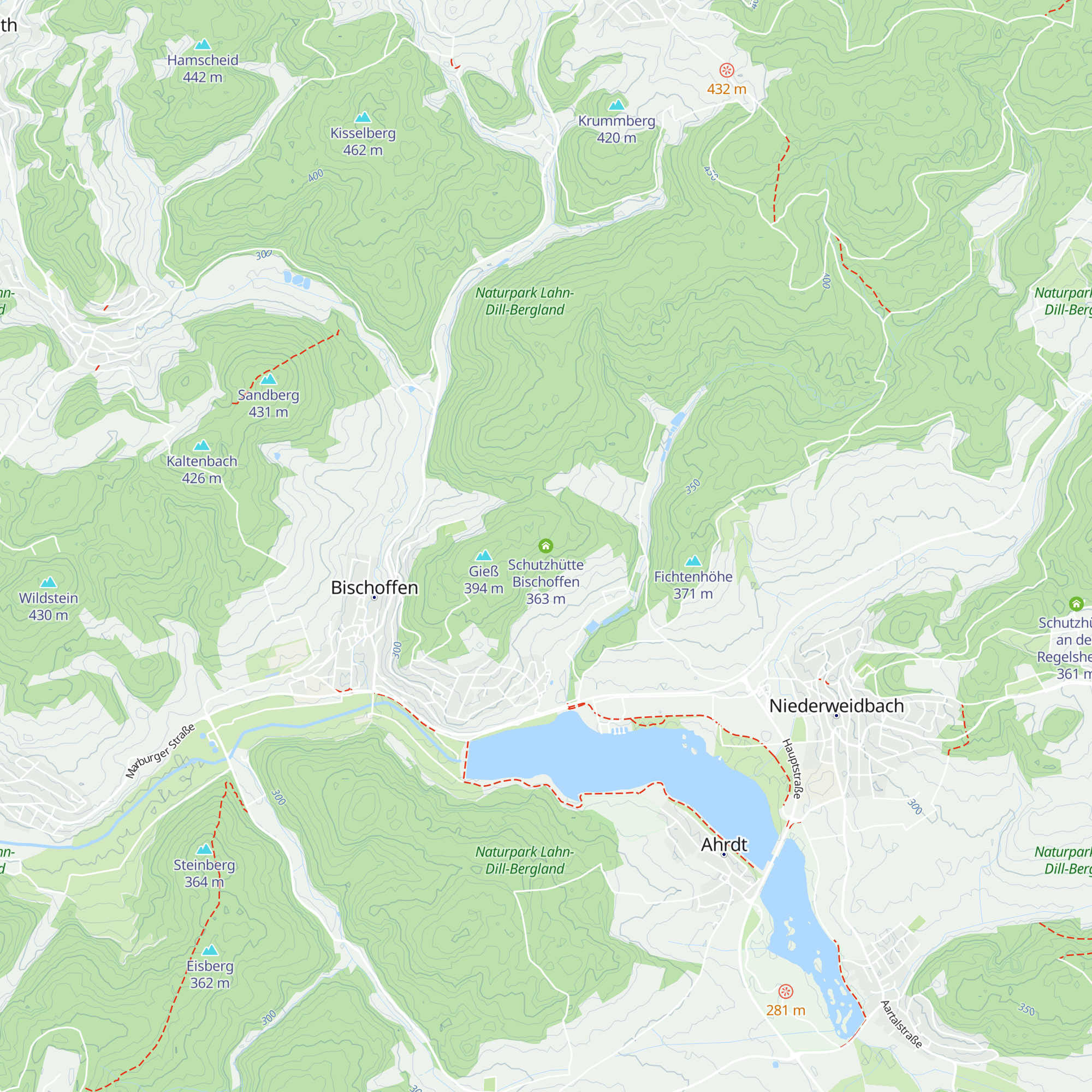 Schutzhütte Bischoffen map
