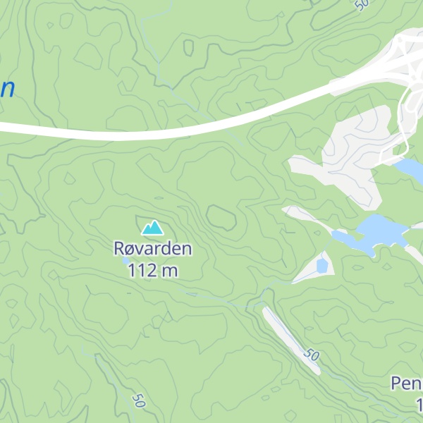 Map of Lille Røvarden