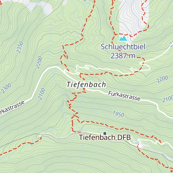 Map of Hotel Tiefenbach