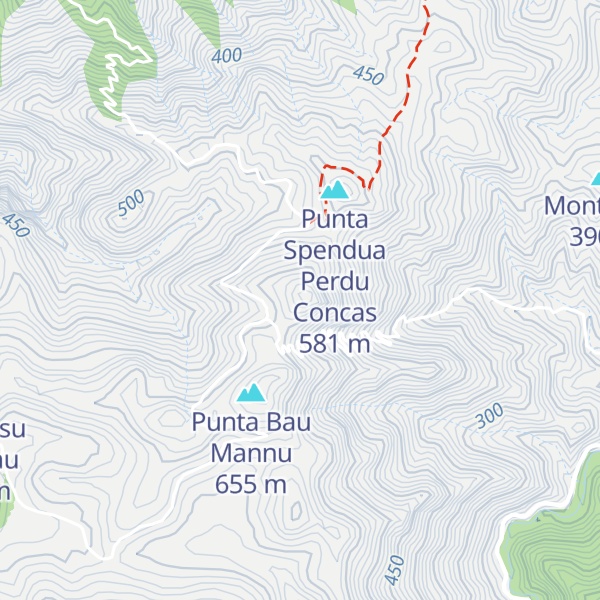 Map of Monte Gennargentu
