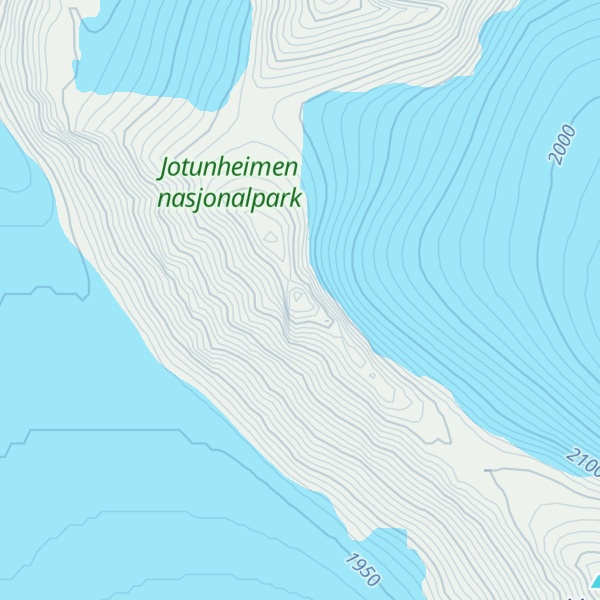 Map of Vestre Memurutinden V-3