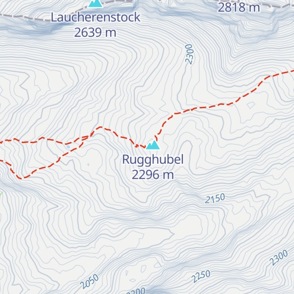 Map of Rugghubelhütte SAC