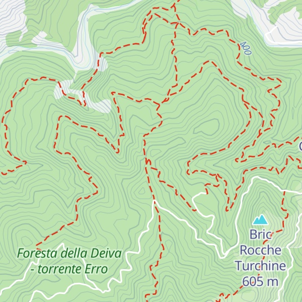 Map of Bric del Diavolo