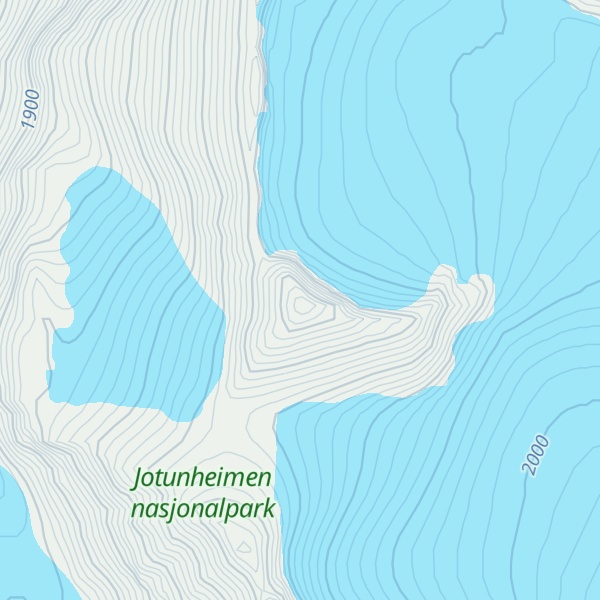 Map of Vestre Memurutinden V-1