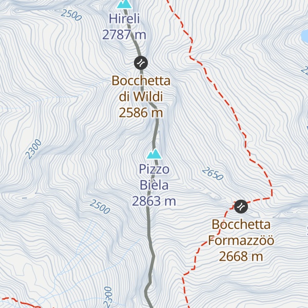Map of Pizzo Bièla