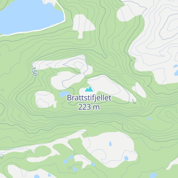 Map of Brattstifjellet