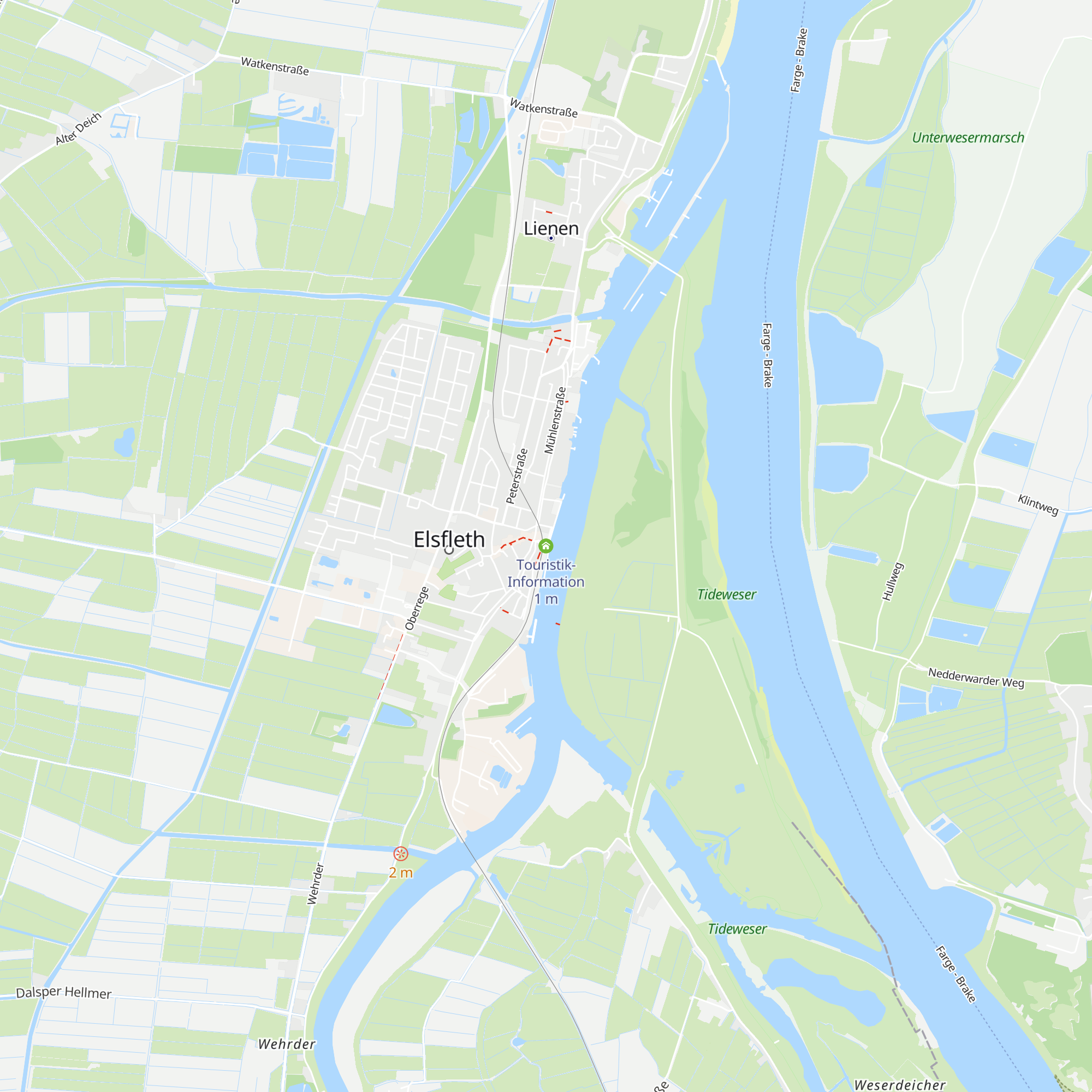 Touristik-Information map