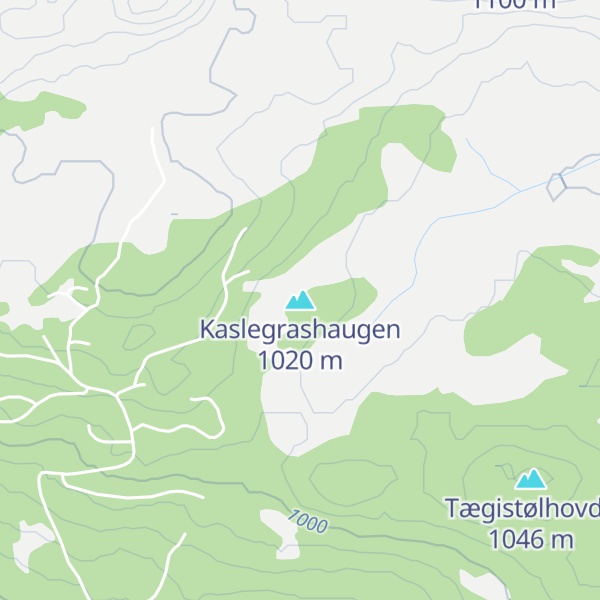 Map of Kaslegrashaugen