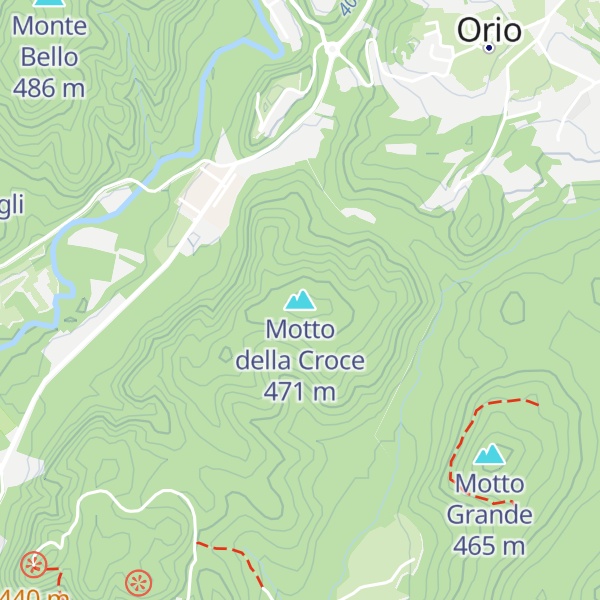 Map of Motto della Croce