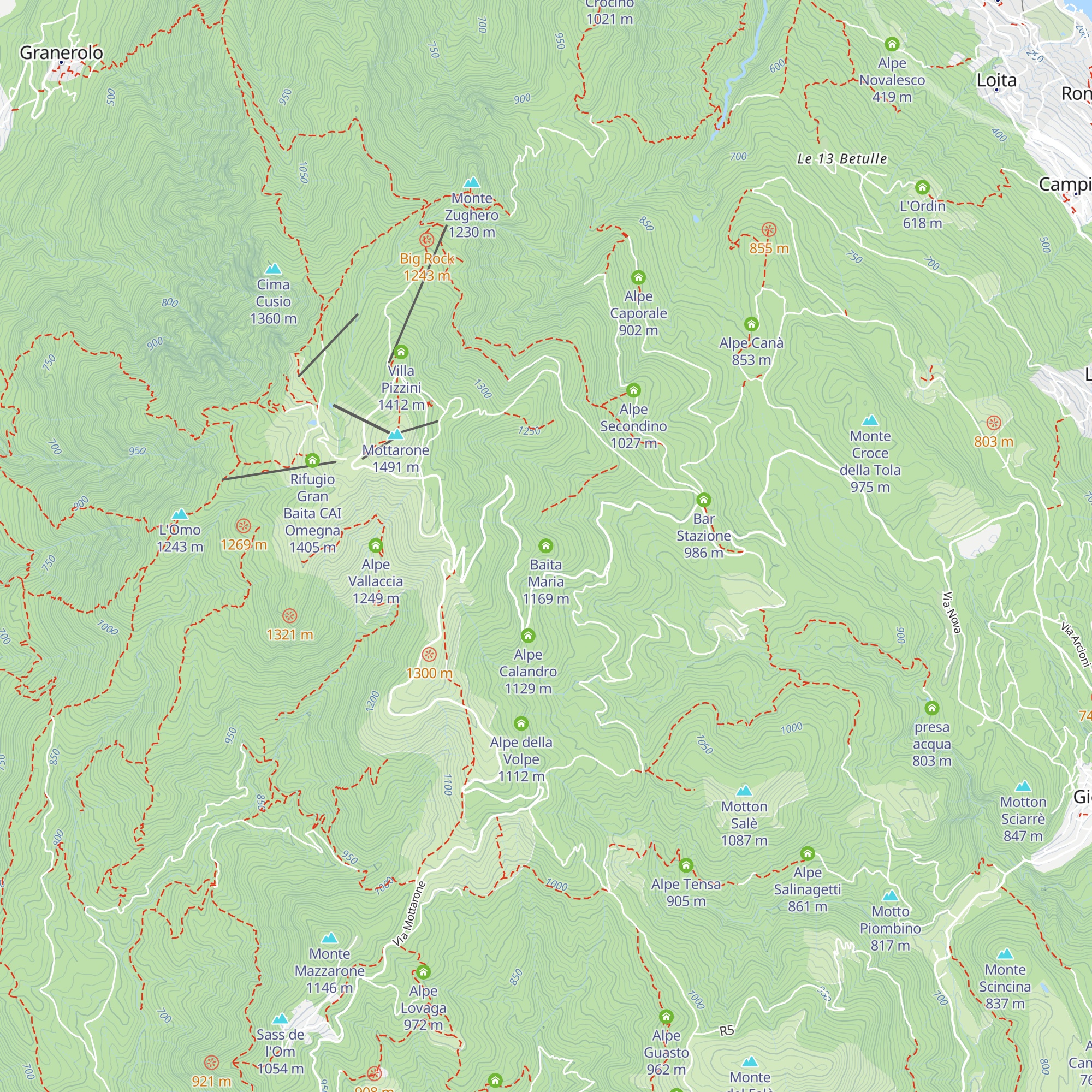 Baita Maria map