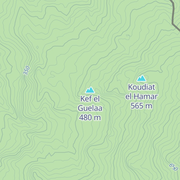 Map of Kef el Guelaa