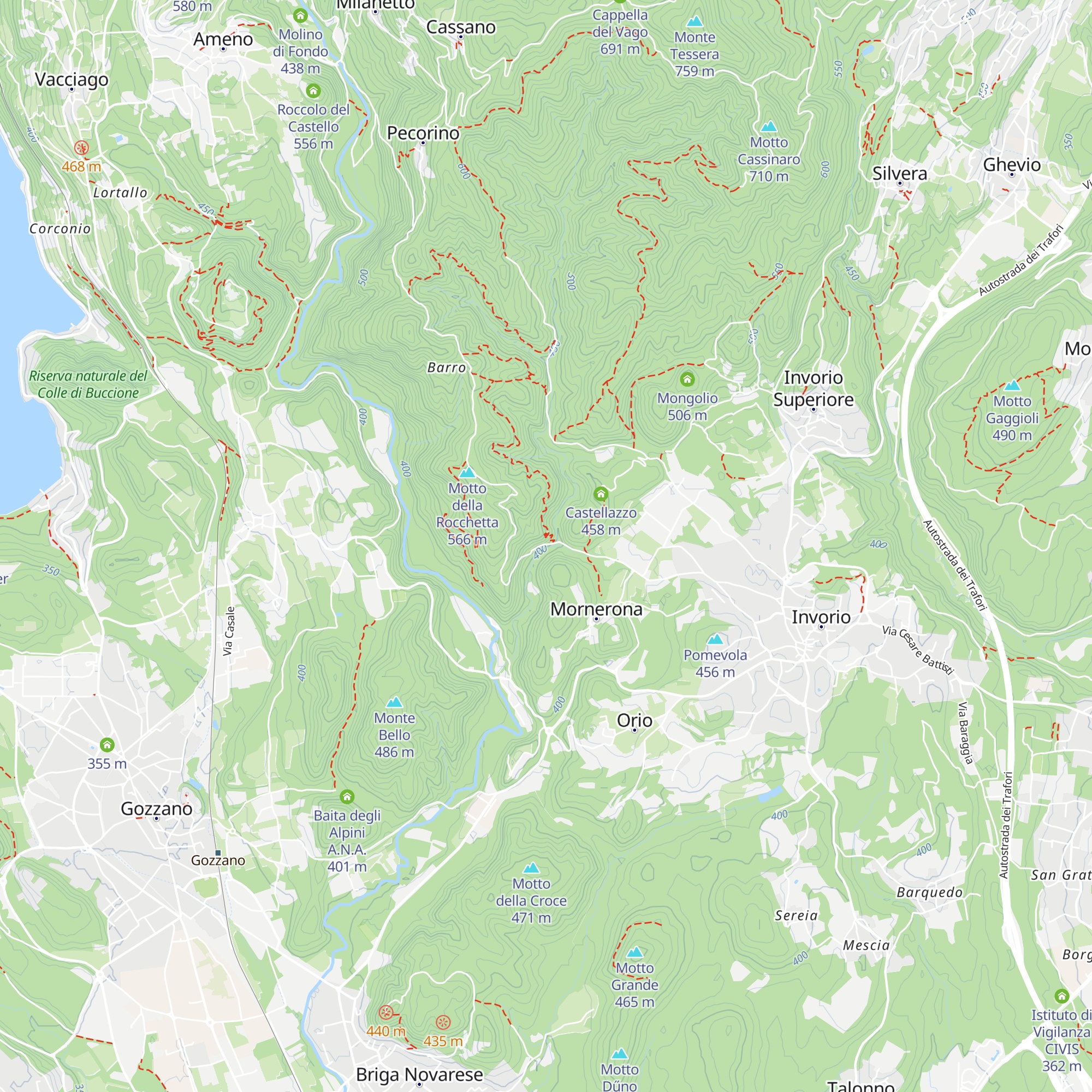 ex Mulino Fossati map