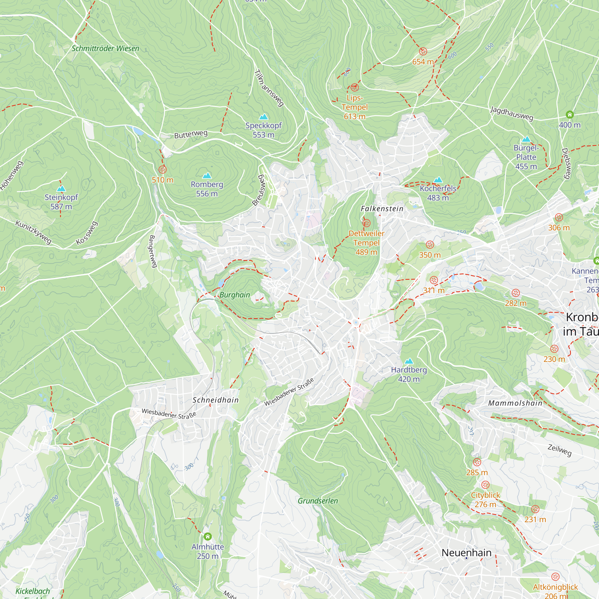 Kur- und Stadtinformation map