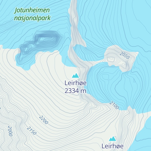 Map of Leirhøe