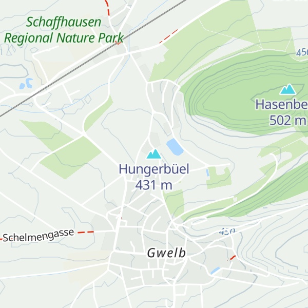 Map of Hungerbüel