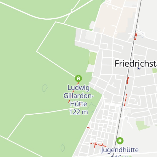 Map of Ludwig Gillardon-Hütte