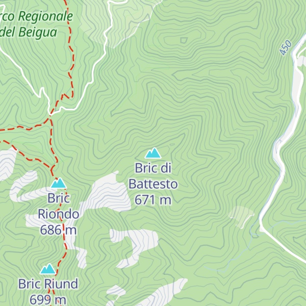 Map of Bric di Battesto