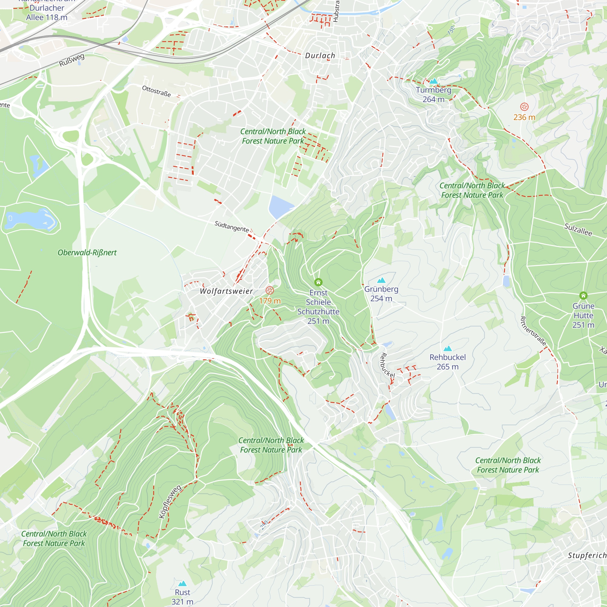 Tiefentalhütte map