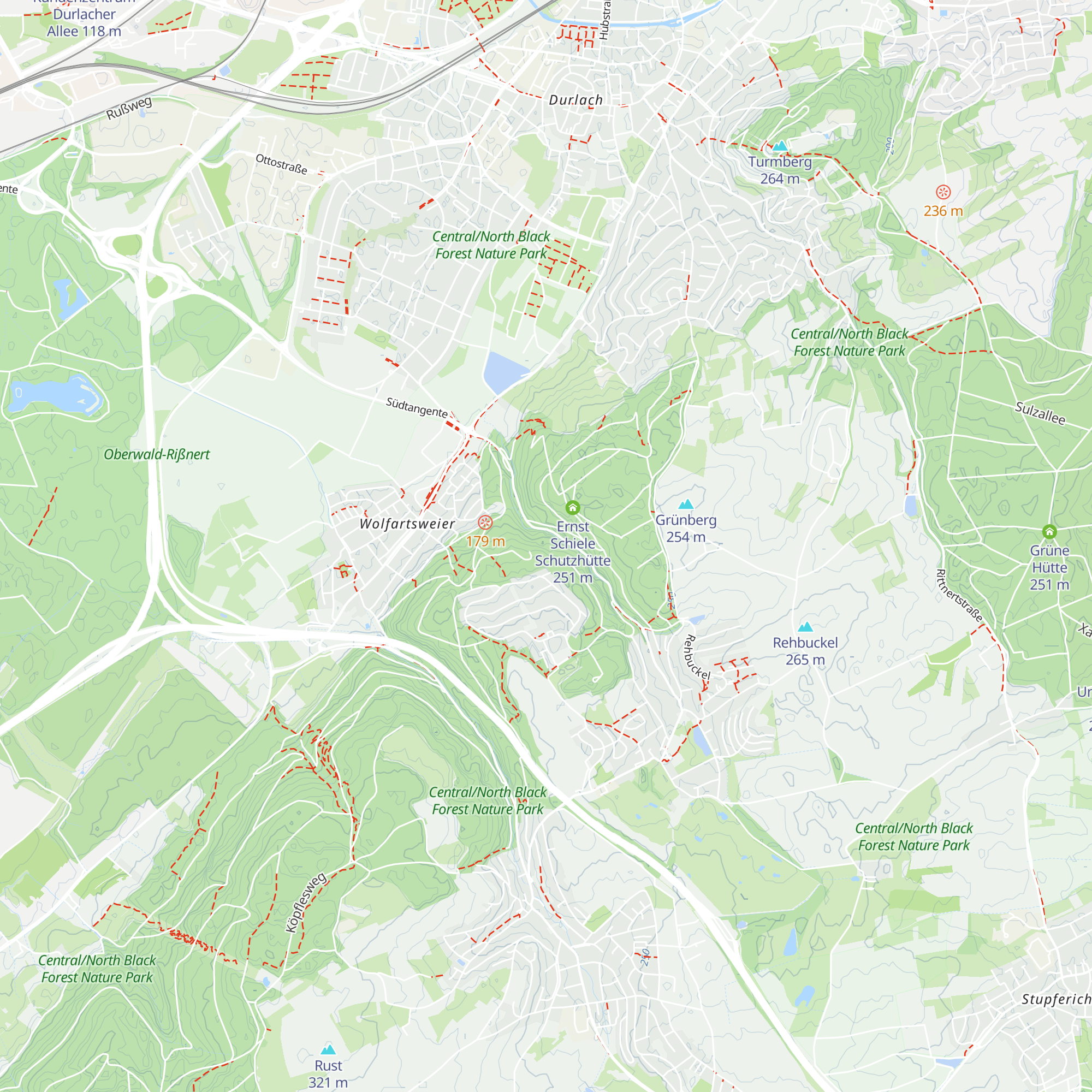 Tiefentalhütte map