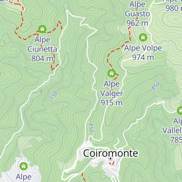 Map of Alpe Visin