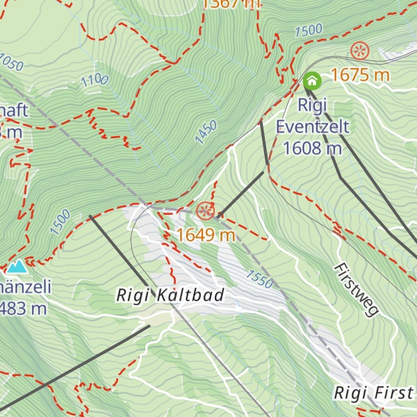 Map of Rigi Rotstock