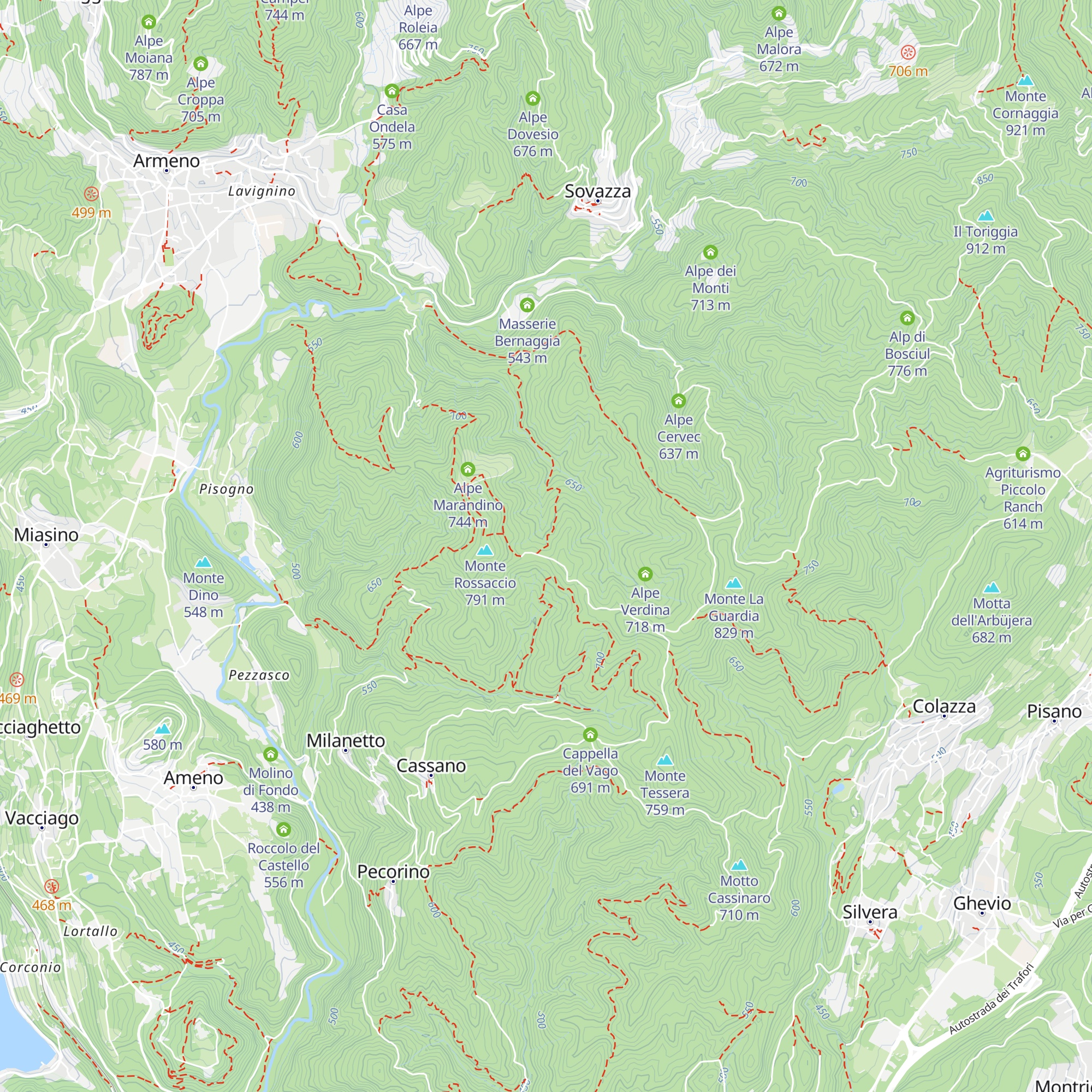 Alpe Cascinone / Alpe del Buontempo map