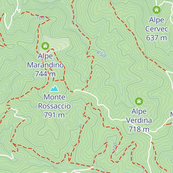 Map of Alpe Cascinone / Alpe del Buontempo