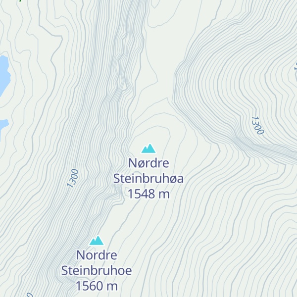 Map of Nørdre Steinbruhøa