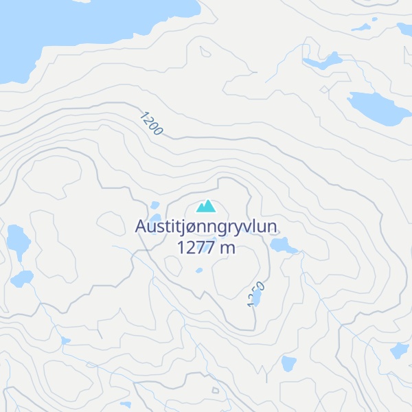 Map of Austitjønngryvlun