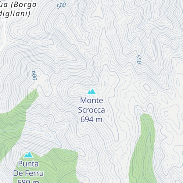 Map of Monte Scrocca