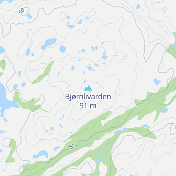 Map of Bjørnlivarden
