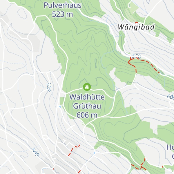 Map of Waldhütte Grüthau