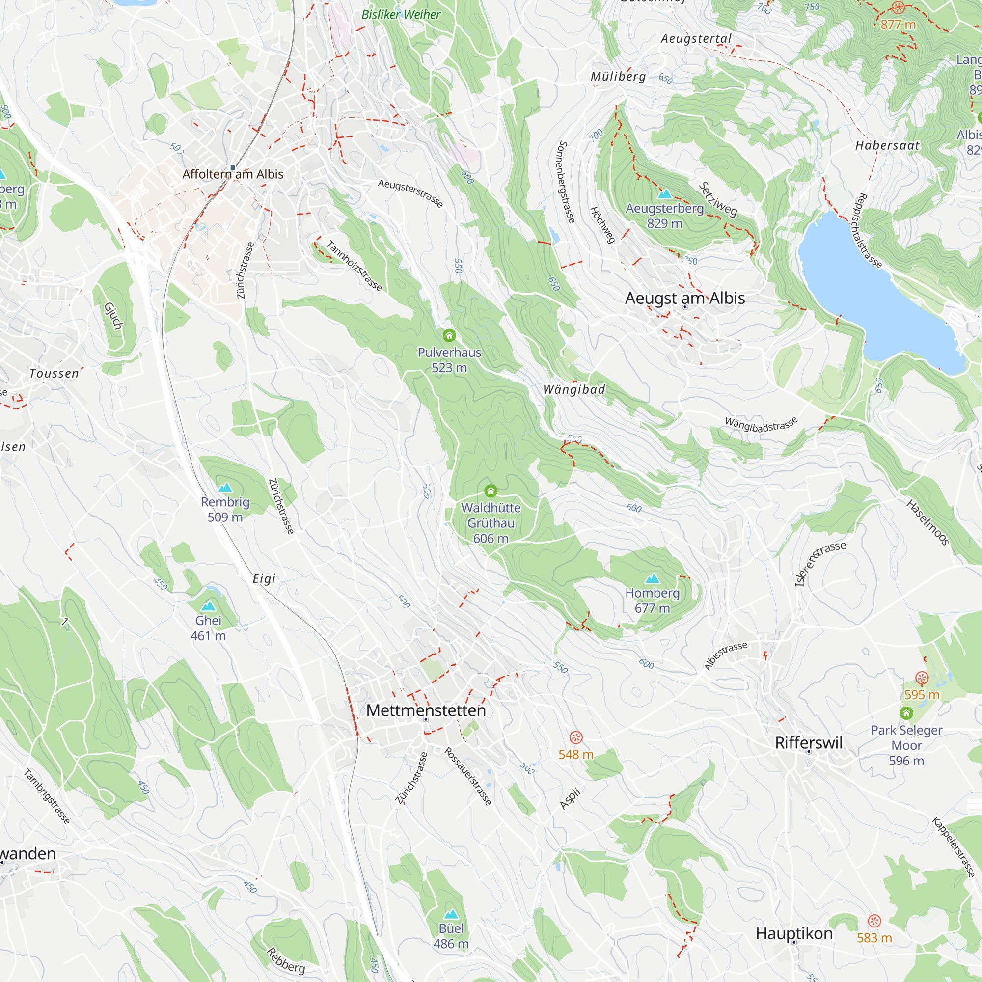 Waldhütte Grüthau map
