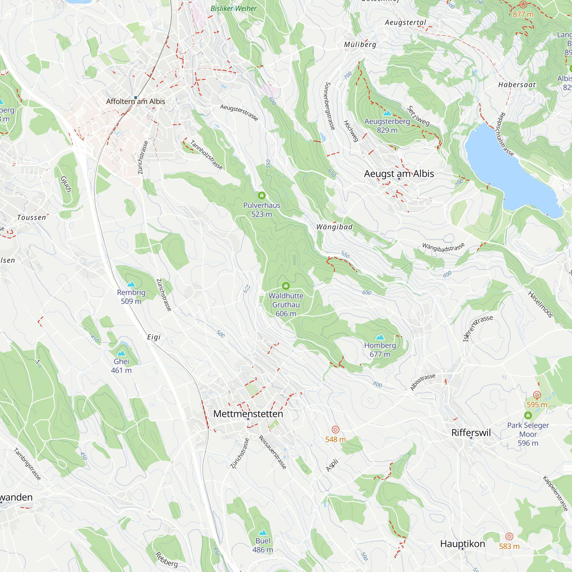 Waldhütte Grüthau map