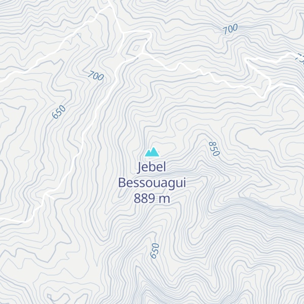 Map of Jebel Bessouagui