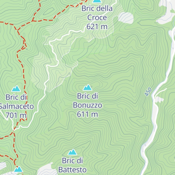 Map of Bric di Bonuzzo
