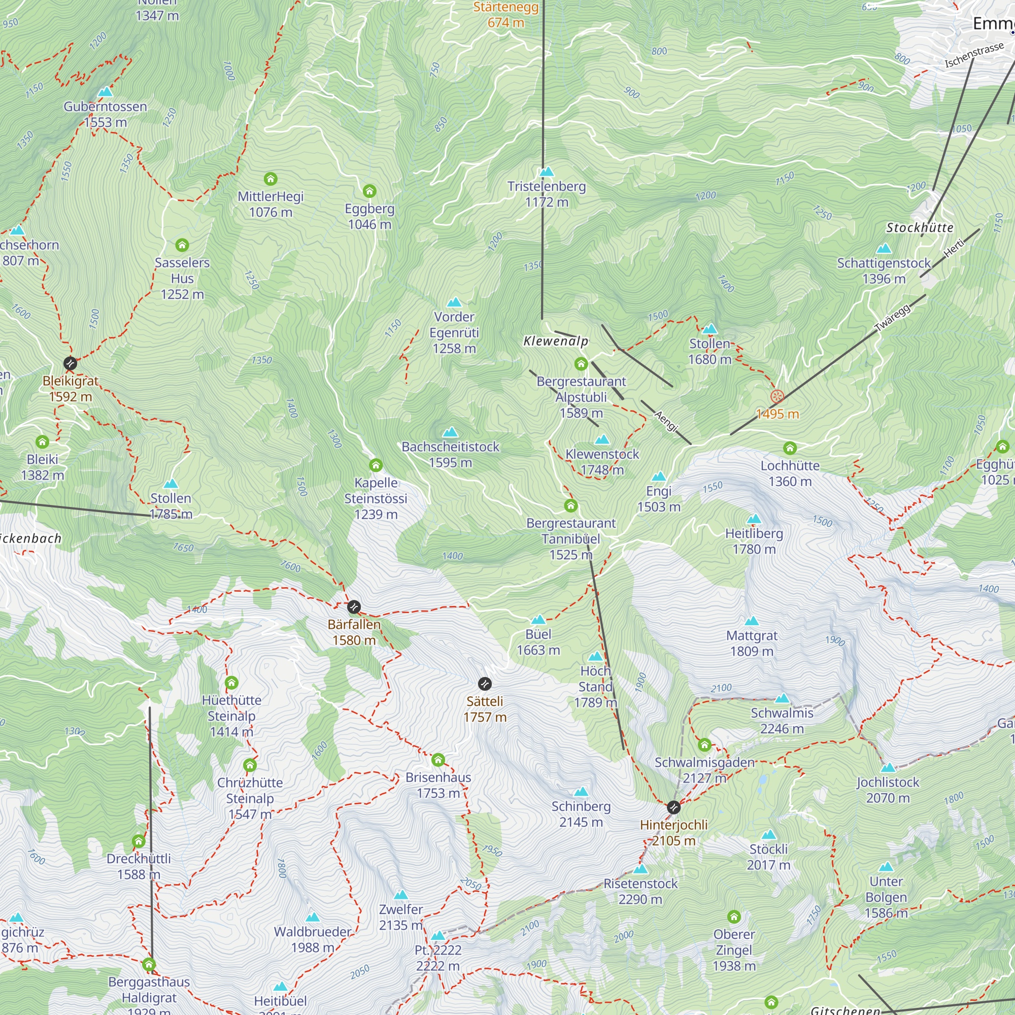 Ober-Bachscheiti map