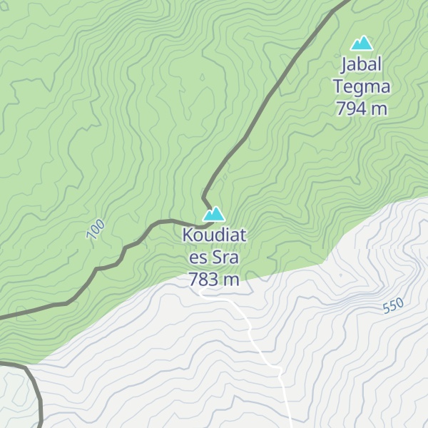 Map of Koudiat es Sra