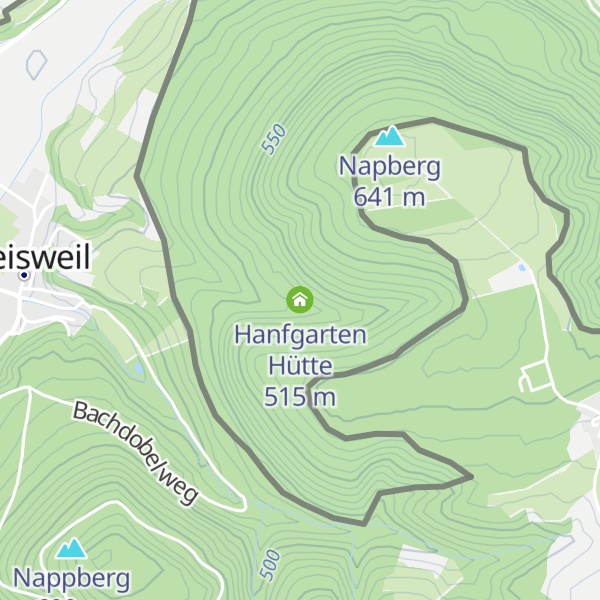 Map of Hanfgarten Hütte