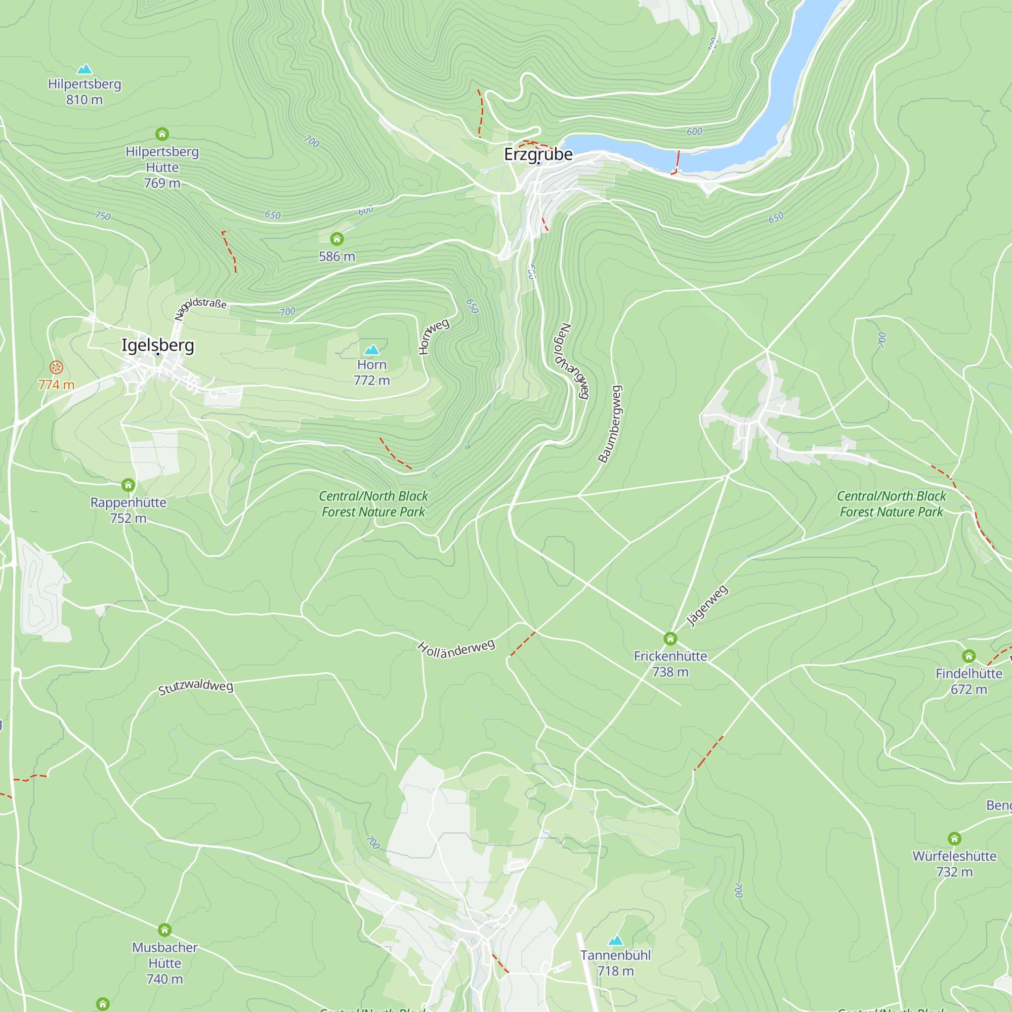 Kreuzweghütte map