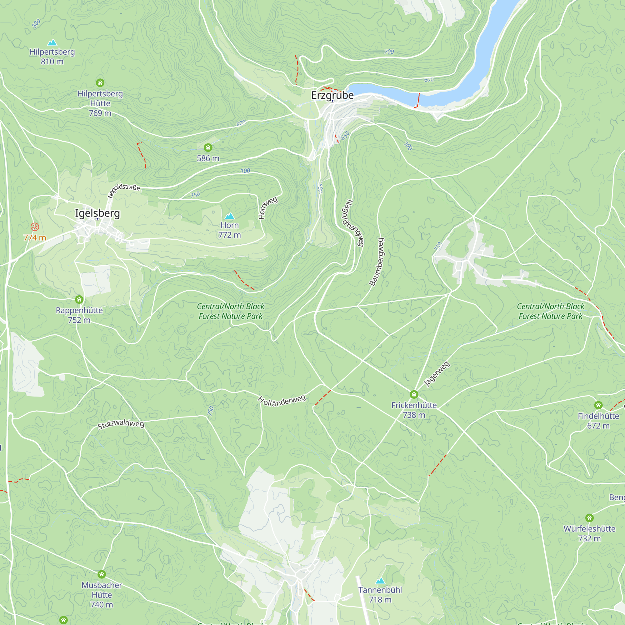 Kreuzweghütte map