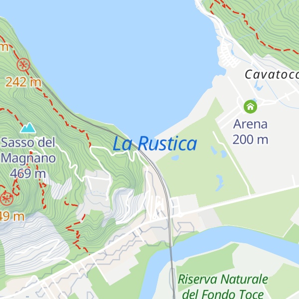 Map of Beach Bar La Rustica