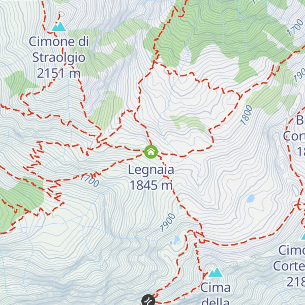 Map of Bivacco Scaredi