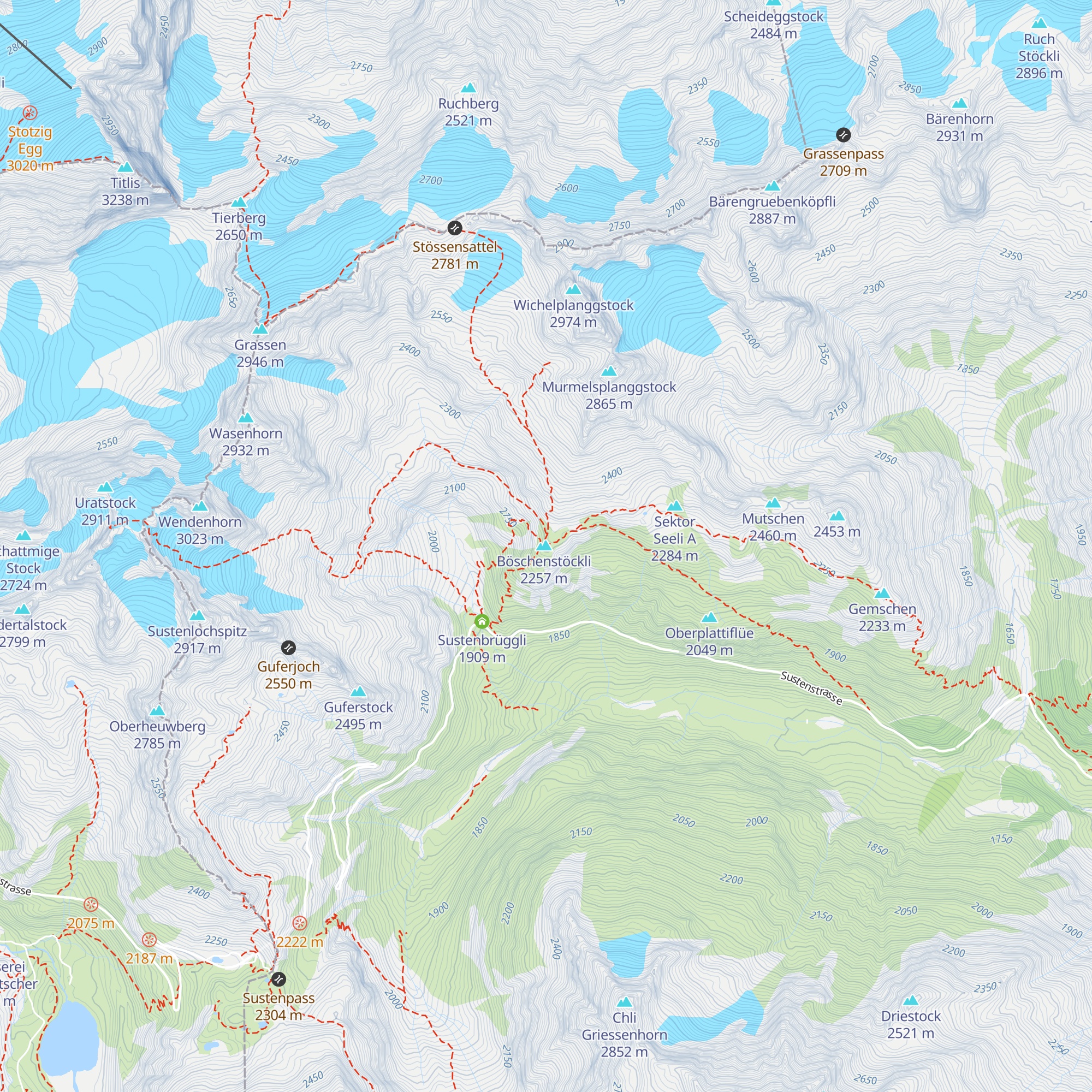 Sustlihütte SAC map