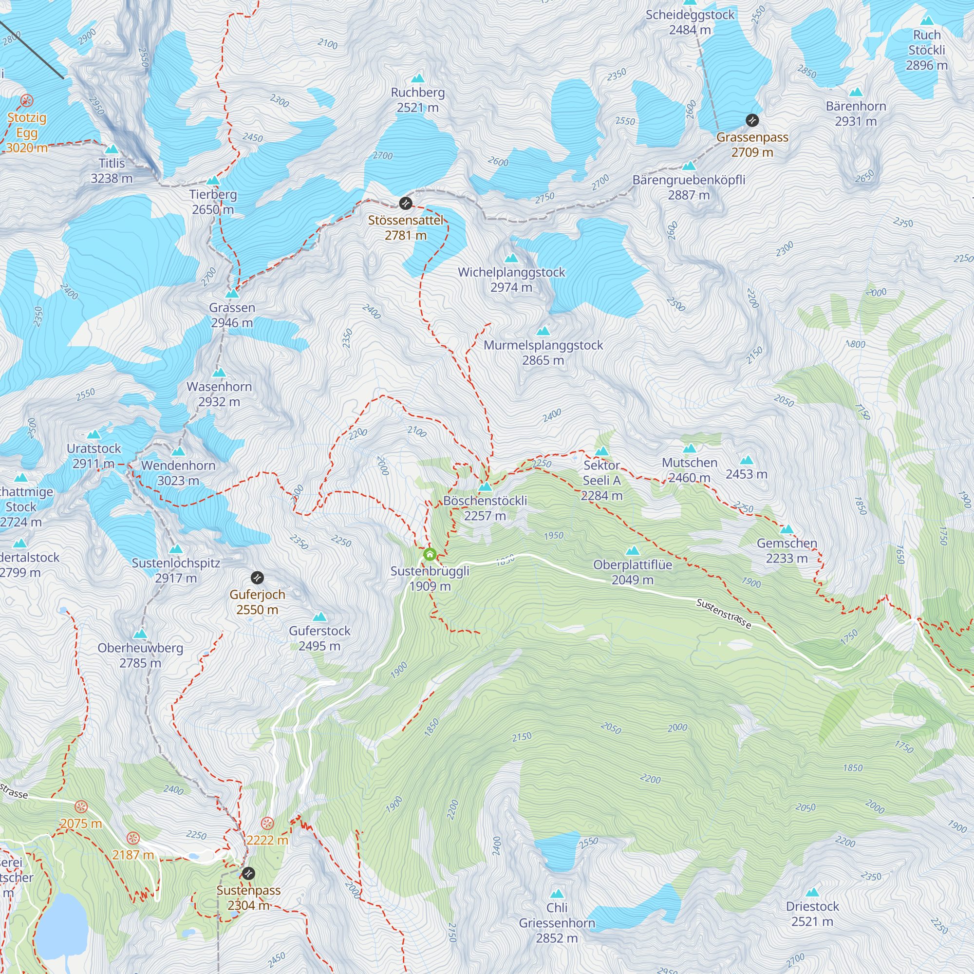 Sustlihütte SAC map