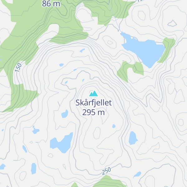 Map of Skårfjellet