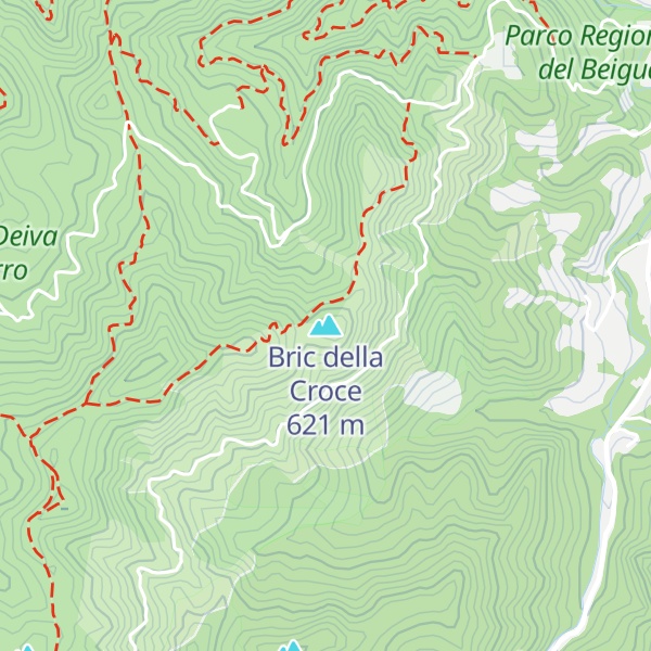 Map of Bric della Croce