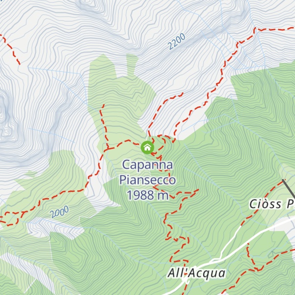 Map of Capanna Piansecco