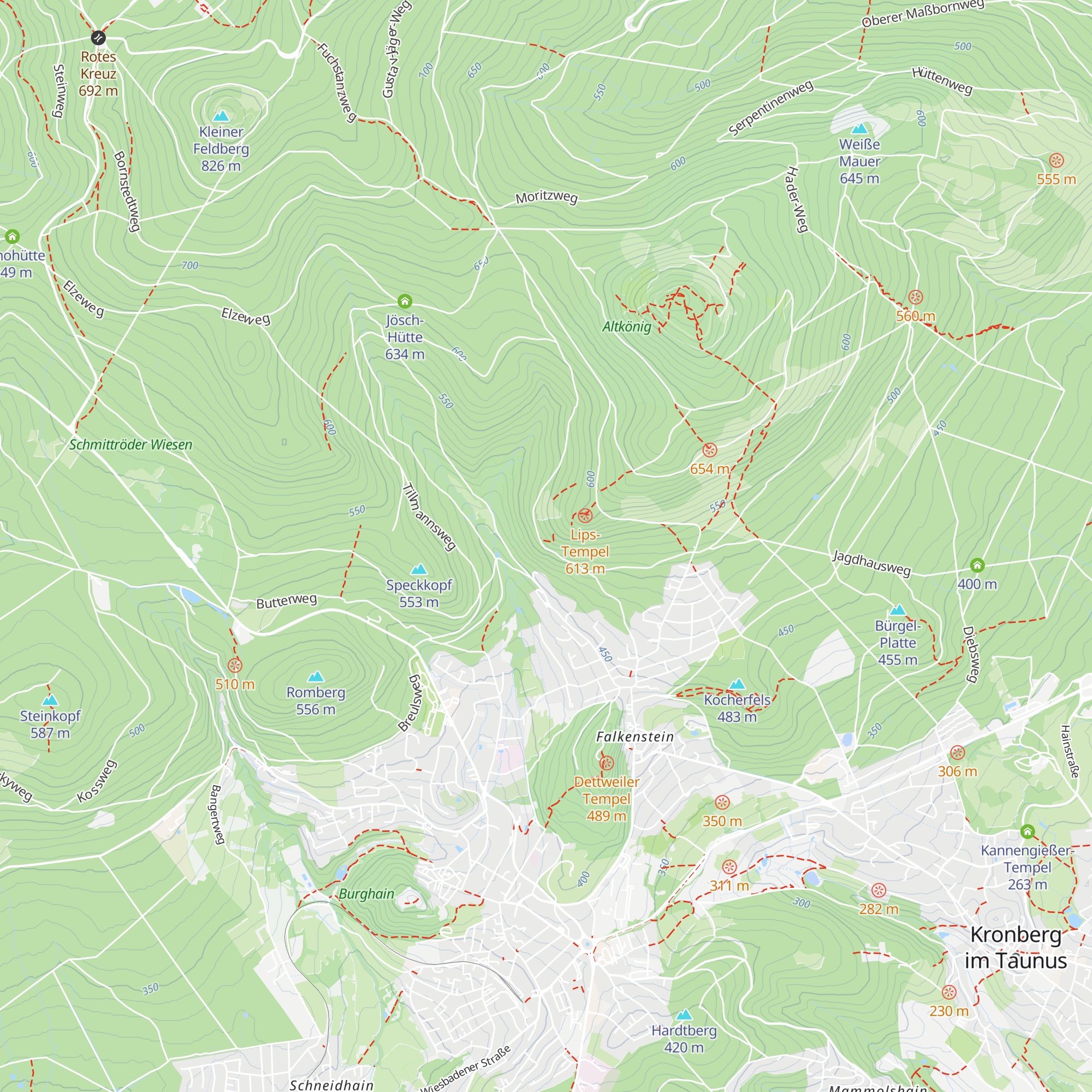 Lions-Hütte map